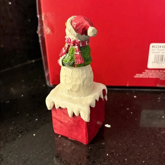 Christmas WISH Snowman Tree Character Blocks Shelf Sitters Farmhouse Country - Picture 6 of 14
